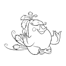 pagina da colorare: Colorazione da Angry Birds - Matilda in Meditazione