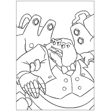 coloring page: Coloring Monsters Corporation with Character