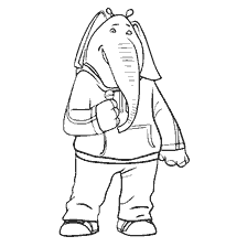 pagina da colorare: Colorazione di Mina Elephant da Zootopia