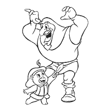 coloriage: Couleur de l'ours Gummy avec des caractères