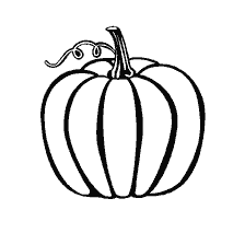 coloring page: Painting of a pumpkin