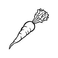 coloring page: Painting of carrots