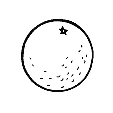 pagina da colorare: Disegno arancione per la colorazione