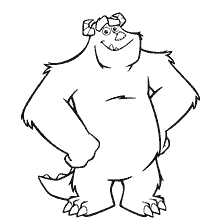 coloring page: Coloring Sally from Monsters Corporation