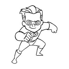 coloriage: Coloration Shastic de la bande dessinée Super Famille