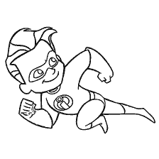 coloriage: Coloriage de Superfast Shastic de la bande dessinée Super Famille