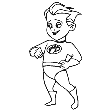 coloriage: Coloriage Shastic du film Super Famille