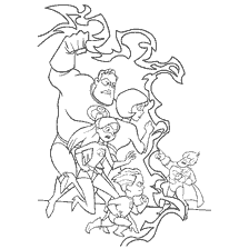 coloriage: La superfamille dans la lutte contre le syndrome