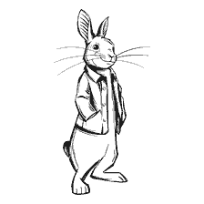 pagina da colorare: Immagine di Peter Rabbit in Coloring