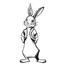 pagina da colorare: Sorella centrale di Peter Rabbit - Flopsy