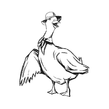 pagina da colorare: Colorare Duck Jemima dalle storie di Peter Rabbit