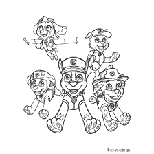 pagina da colorare: Colorazione con Puppy Patrol Personaggi