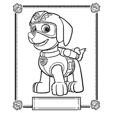 pagina da colorare: Colorare Zuma da Puppy Patrol