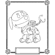 pagina da colorare: Robo-dog colorazione da Puppy Patrol