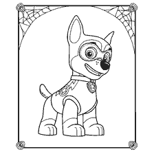 pagina da colorare: Colorazione racer - fulmini da Puppy Patrol