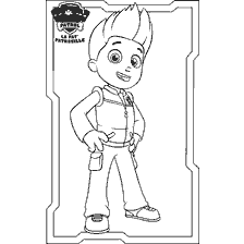 pagina da colorare: Disegno Ryder da Puppy Patrol per la colorazione