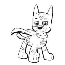 pagina da colorare: Dipingere il cucciolo di un Racer in un costume da eroe Puppy Patrol.