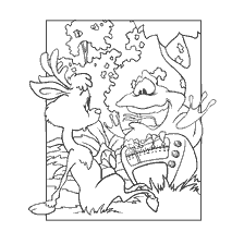 pagina da colorare: Personaggi animati Oreshenka e Ricevitore