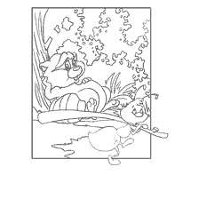 pagina da colorare: Colorazione con l'immagine di Oreshenka e Ant