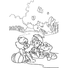 pagina da colorare: Colorare Oreshenka e i suoi amici Kwaki