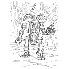 kleurplaat: Gepantserde infanterie uit de oorlog van de toekomst