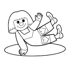 página para colorear: Colorante skomorok para ni&ntilde;os 3-4 a&ntilde;os