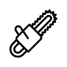 раскраска: Иконка бензопилы для раскраски