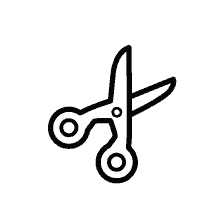 раскраска: Ножницы в раскраске