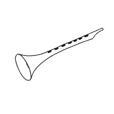 página para colorear: Dibujo de una tubería - un instrumento musical