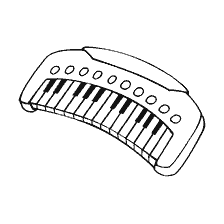 página para colorear: Colorante dibujo sintetizador