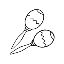página para colorear: Colorear con maracas