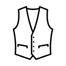 página para colorear: Dibujo un chaleco elegante para colorear