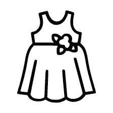 página para colorear: Pintura de un vestido