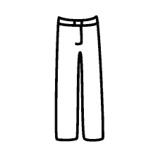 página para colorear: Pantalones para colorear