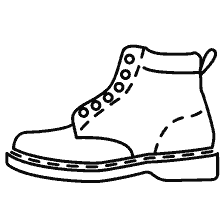 página para colorear: Zapatos de pintura para colorear