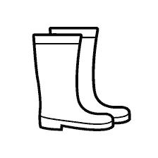 página para colorear: Contorno imágenes de botas para colorear