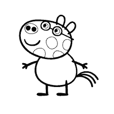 coloring page: Coloring Pony Pedro from Peppa Pig