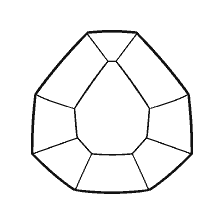 kleurplaat: Een diamant kleuren uit het spel Minecraft