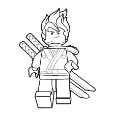 coloriage: Kai de LEGO Ninjago - livre de coloriage pour enfants