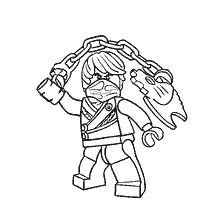 coloriage: Coloration par Cole de LEGO Ninjago