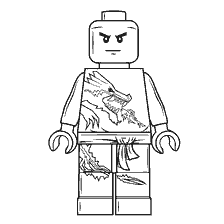 coloriage: Coloration par Ninja Zayn de LEGO Ninjago