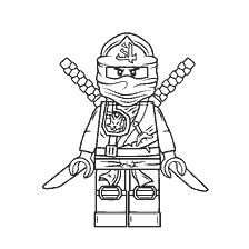 coloriage: Le Ninja Vert de LEGO Ninjago