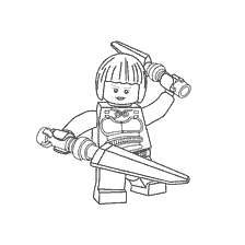 coloriage: Coloration du personnage Nia de Lego Ninjago