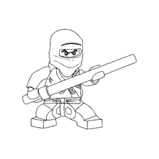 coloriage: Coloration Ninjago de Ninja