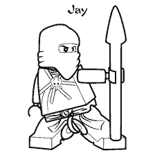 coloriage: La coloration de Jay de Lego Ninjago