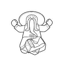 coloriage: Maître de coloration de Lego Ninjago