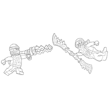 coloriage: Couleur Jay vs Banshee de LEGO Ninjago
