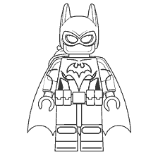 coloring page: Coloring Batgirl from the LEGO movie Batman