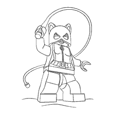 coloring page: Catwomen from the LEGO movie Batman