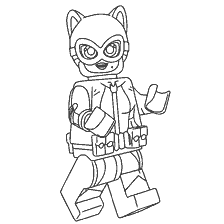 coloring page: Female cat from Lego in coloring book